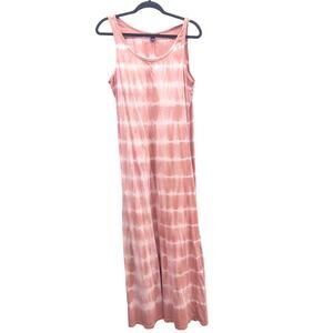 American Living Mauve Pink Tie Dye  Sleeveless Maxi Dress Women's Large